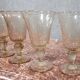 Biot: set of 10 vintage bubble glass glasses circa 1950-1970