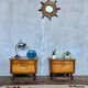 Paire de chevet / table de nuit vintage