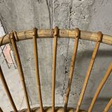 Pair of rattan armchairs