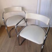 Pair of vintage cantilever chairs Zougoise Victoria, Switzerland.