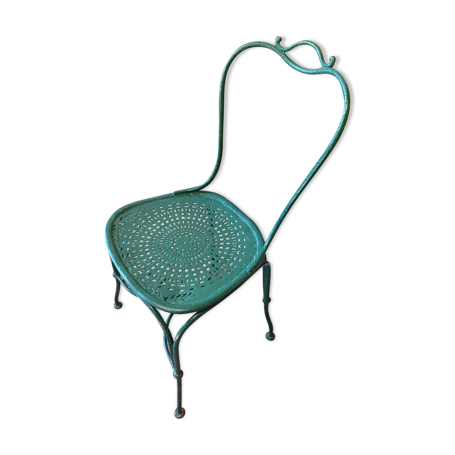 Wrought iron garden chair 19s