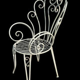 1960s wrought iron armchairs from France