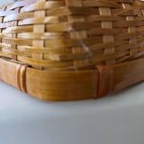 Rattan and bamboo basket