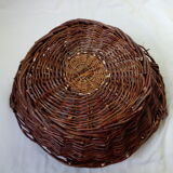 Wicker fruit basket with handles