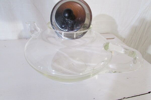 Old blown glass teapot