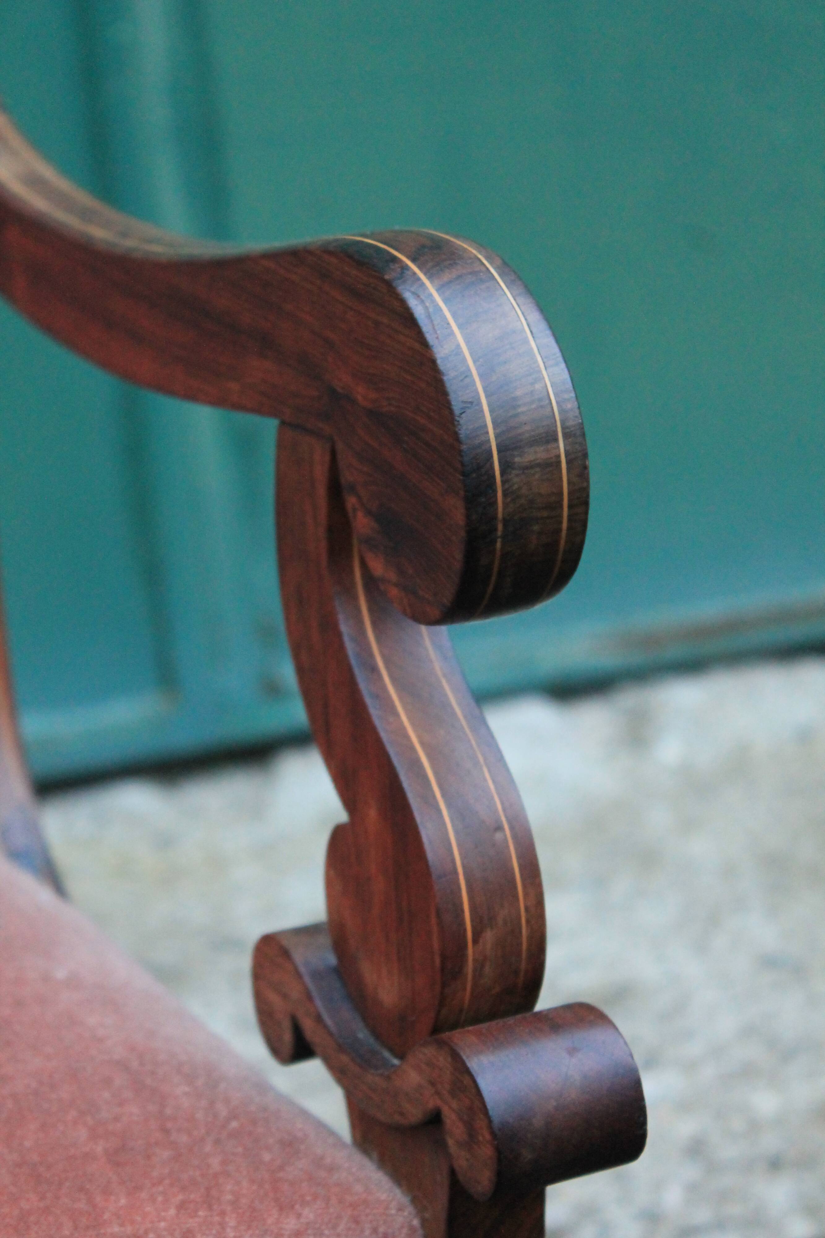 Pair of Charles X armchairs