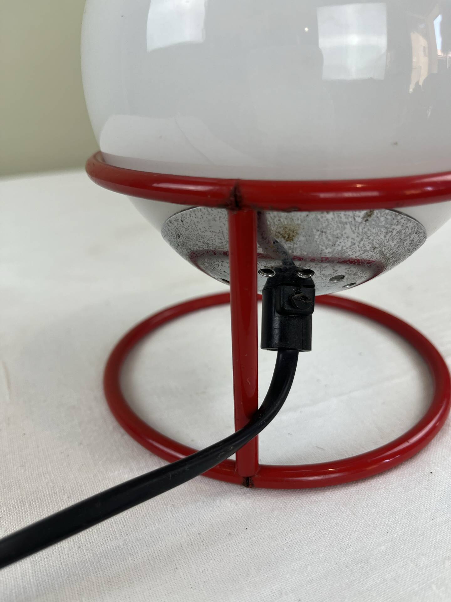Lampe boule vintage design italien années 70
