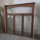 4 old solid oak windows from the early 20th century