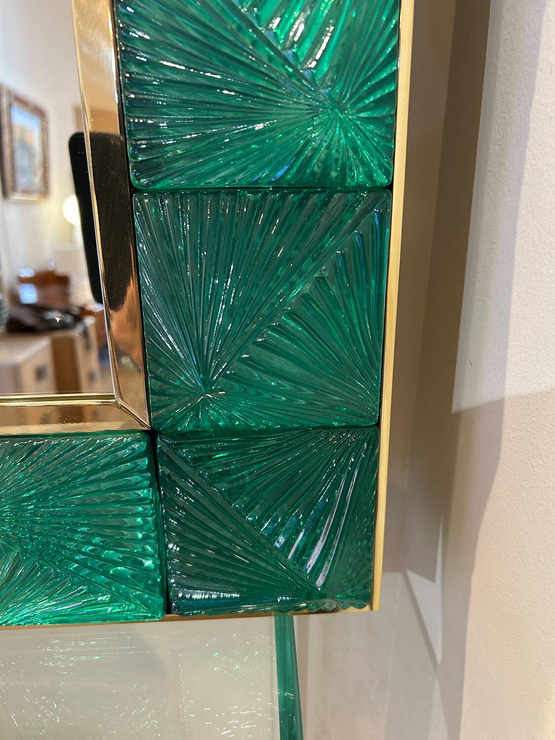 Murano mirror, cut glass, 20th century