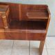 Cozy Art Deco headboard in burr walnut