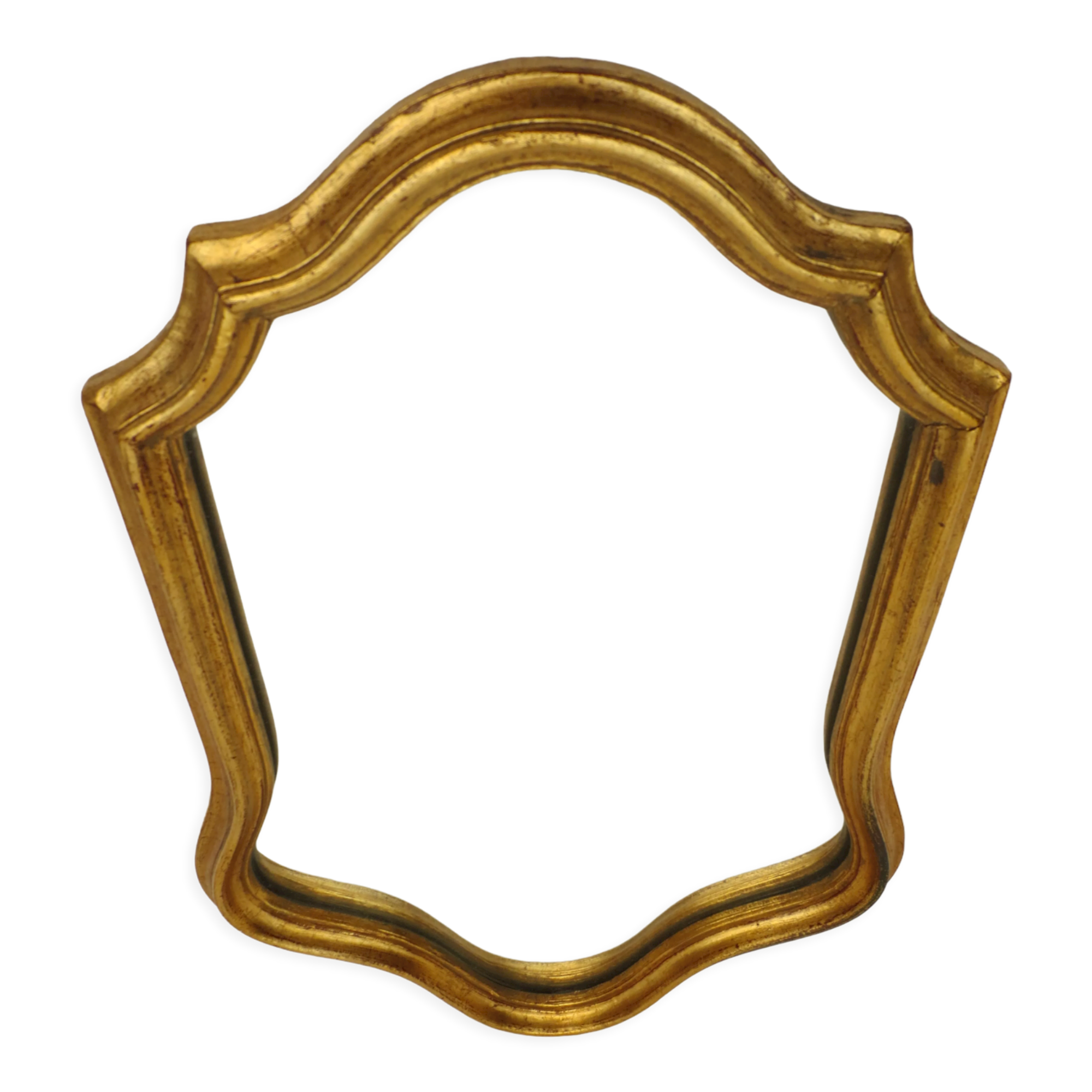 Ancien miroir de style  en bois tour doré, 41x27 cm