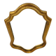 Ancien miroir de style  en bois tour doré, 41x27 cm