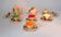 13-piece coffee service in faux wood Granjean Vallauris 1960.