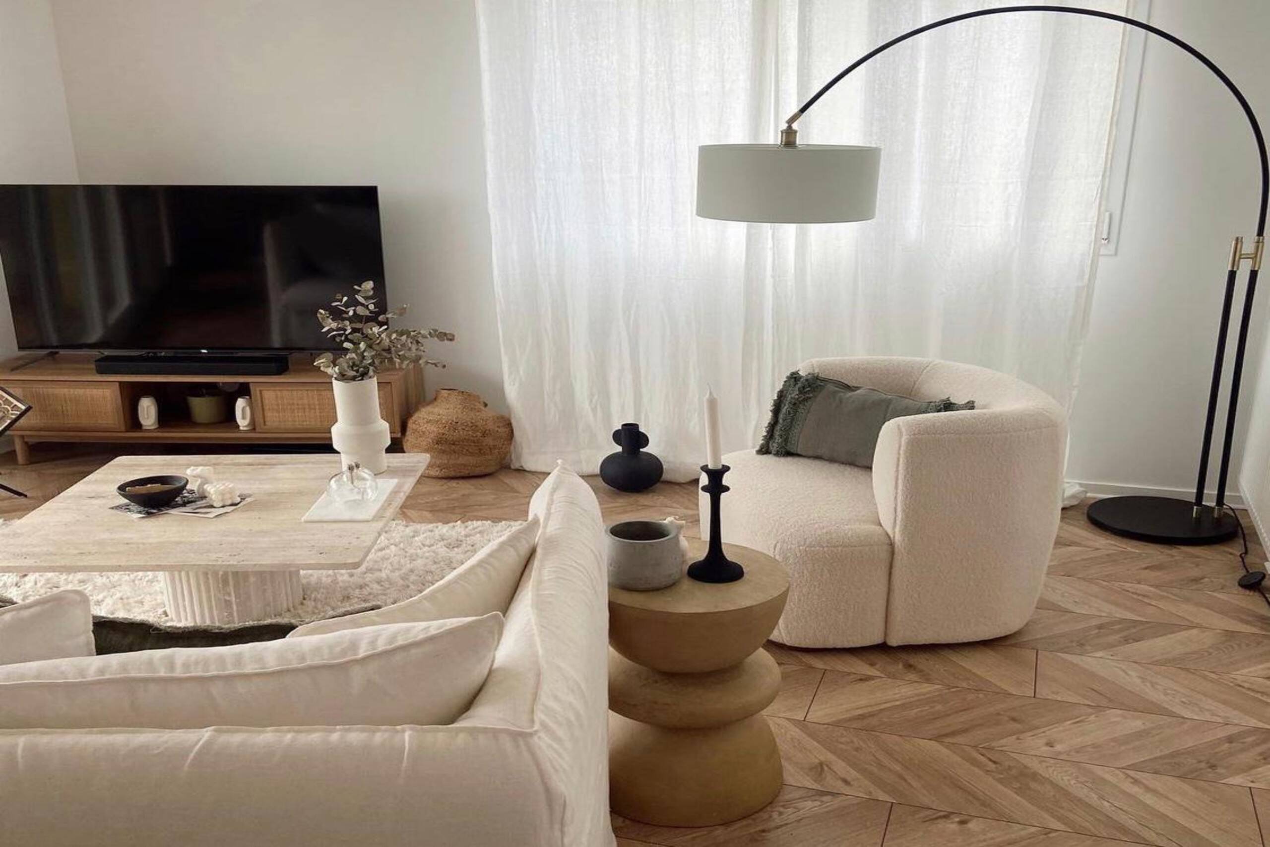 Kalia Square Coffee Table – Natural Travertine