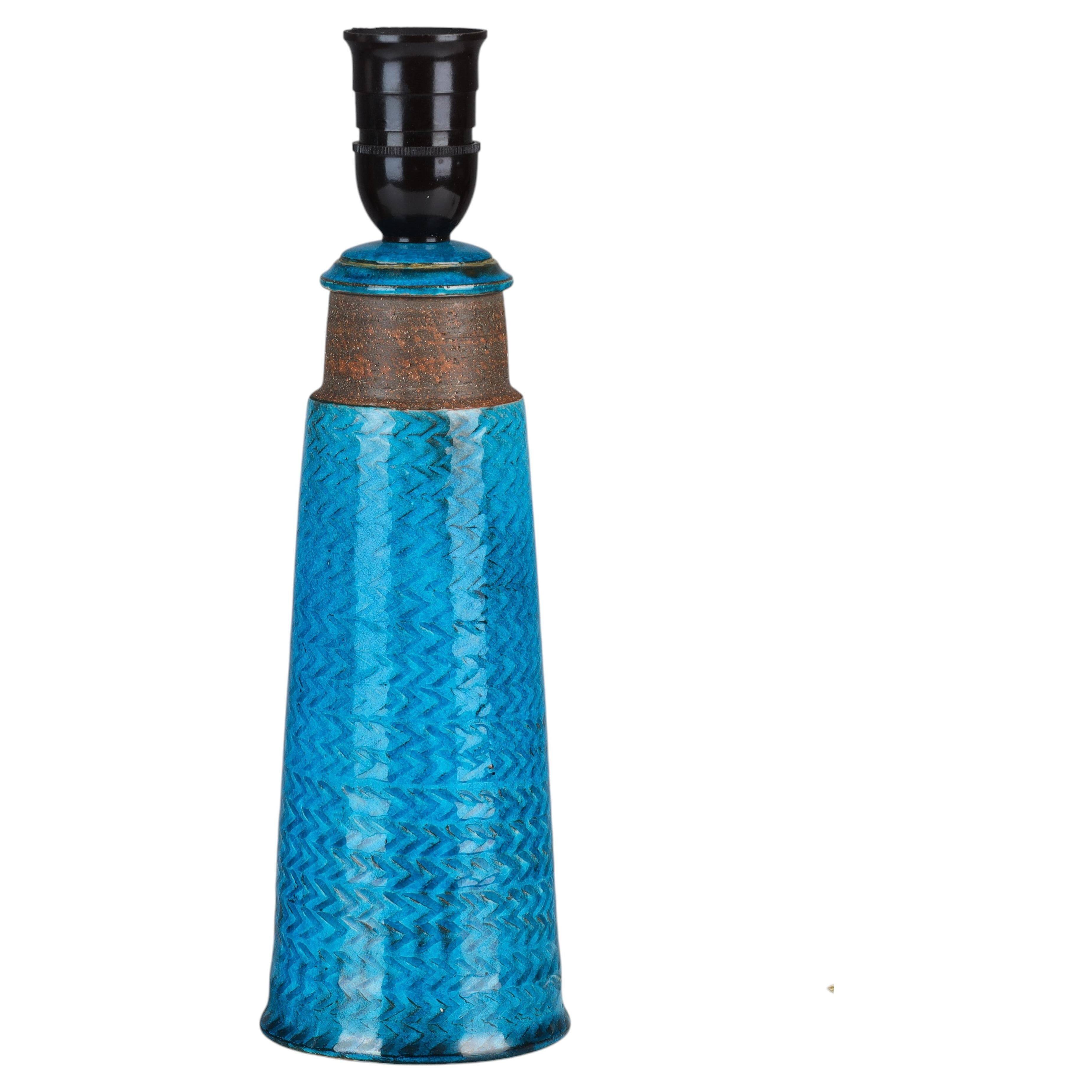 Nils Kahler table lamp in ceramic by Herman A. Kähler, Denmark, 1960 signed.