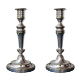 Pair of Christofle bougeoirs