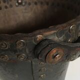 Brutalist studded leather bucket bucket 1920