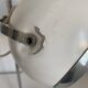 Large vintage 1960 white eyeball mid-century desk lamp - 44 cm