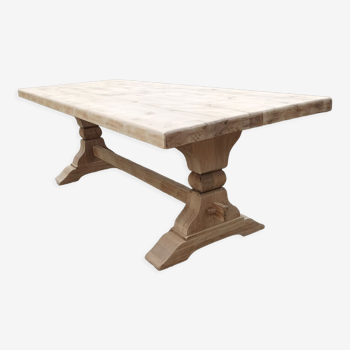 Solid oak monastery table