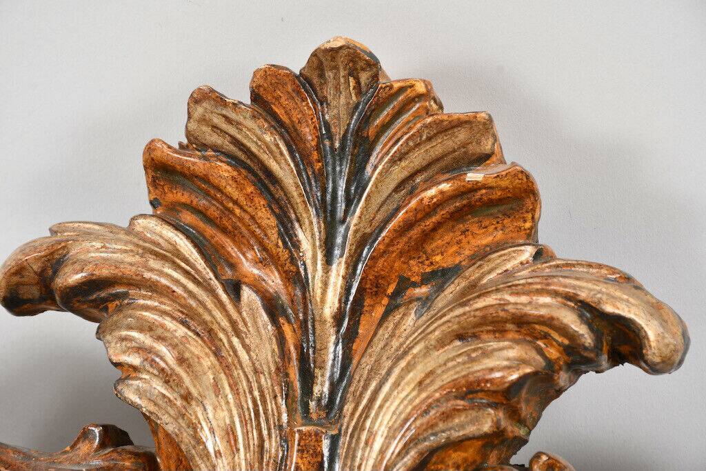 Fronton Dessus de porte bois sculpté Louis XV