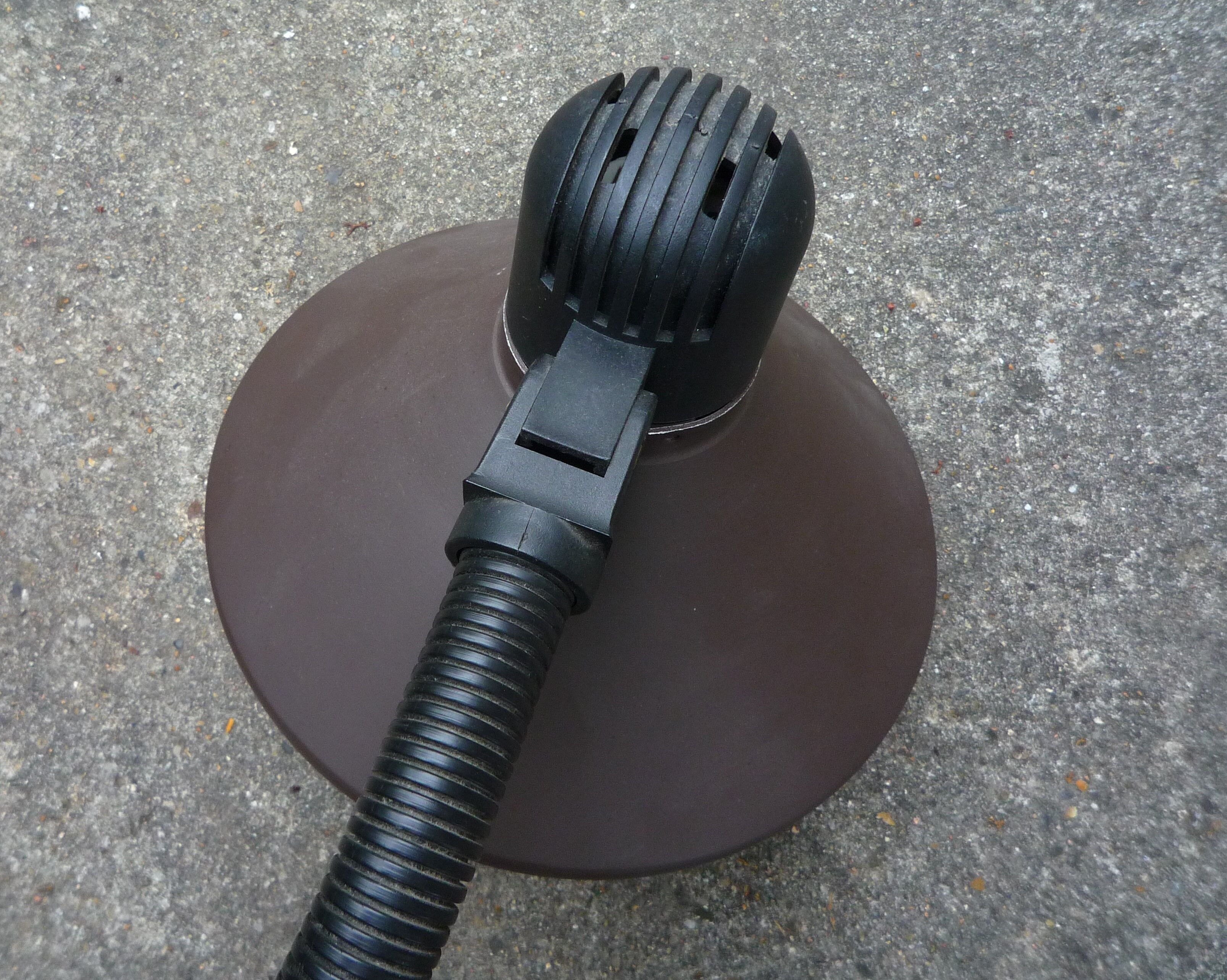 Articulated desk lamp in brown metal, vintage 70s-80s
