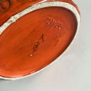 Bitossi Ceramiche orange pitcher vase by Aldo Londi Italian design