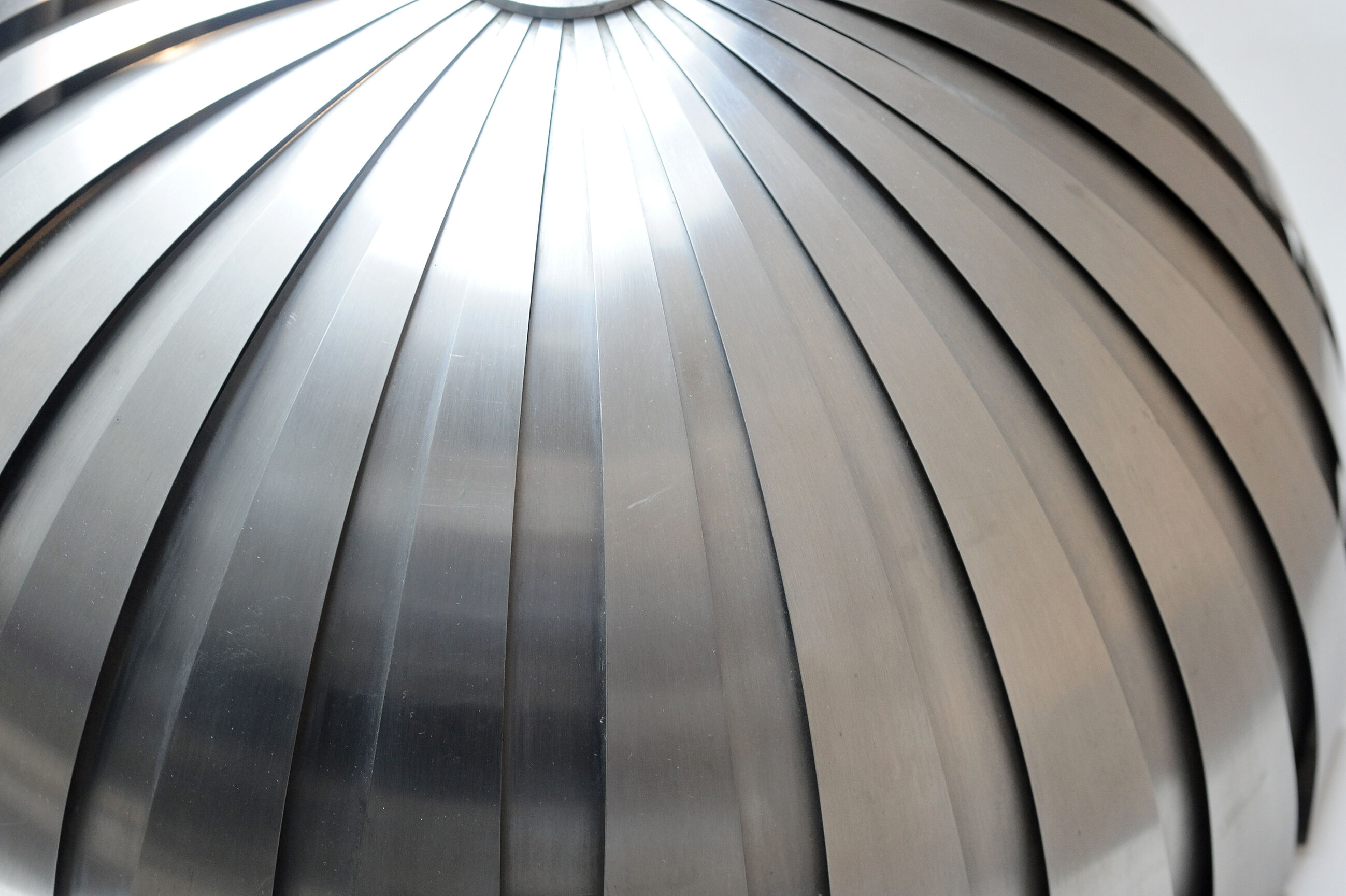 Suspension "Calotta" Martinelli, stainless steel, 1970