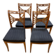 Set of 4 Neoclassical Dining Chairs by Friedrich Gottlob Hoffmann, Germany