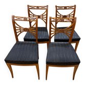 Ensemble de 4 chaises de salle à manger néoclassiques par Friedrich Gottlob Hoffmann, Allemagne