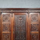 Renaissance style wardrobe in solid walnut circa 1850-1880