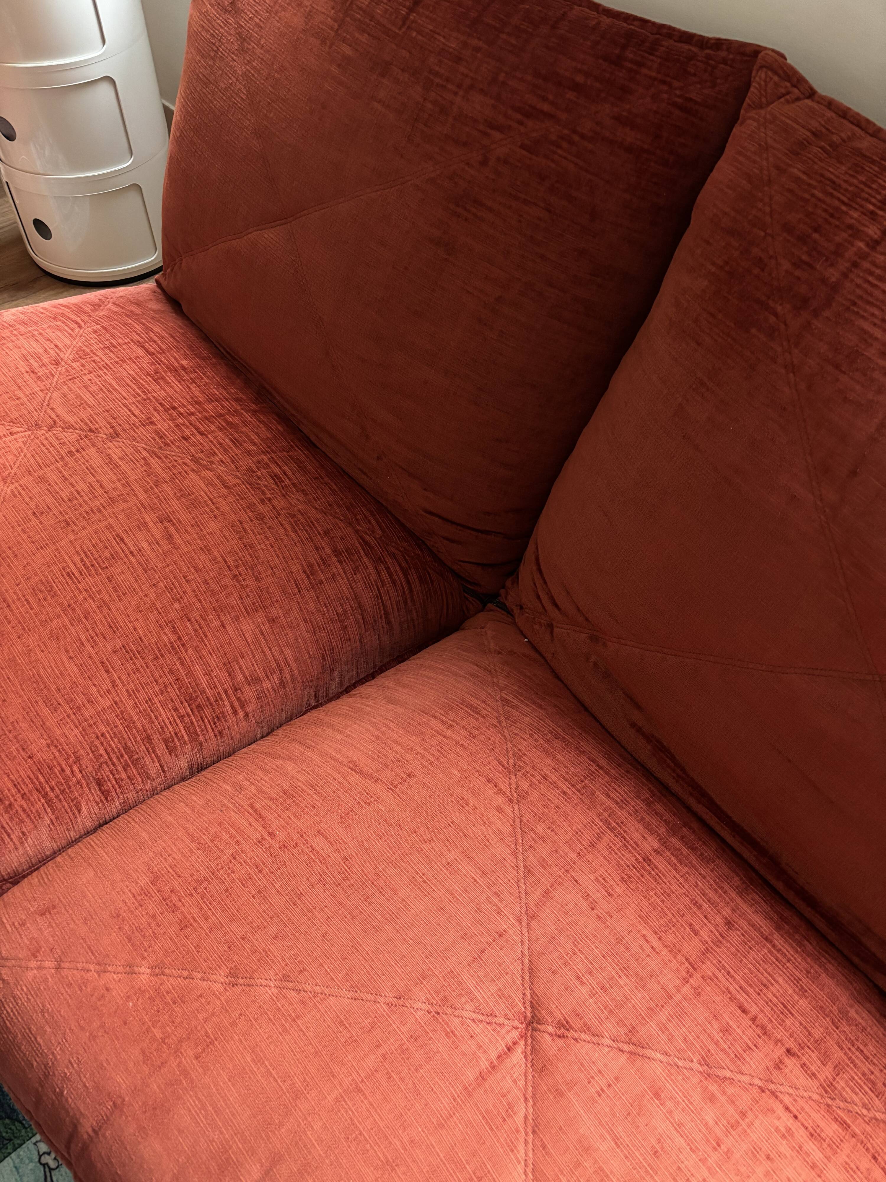Steiner vintage 1970s two-seater sofa