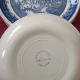 6 vintage english plates stafford shire asian pattern