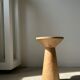 Side table, end of sofa in natural mango monoxyl conical tray H:50cm
