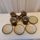 Lot de 4 tasses à café et soucoupes