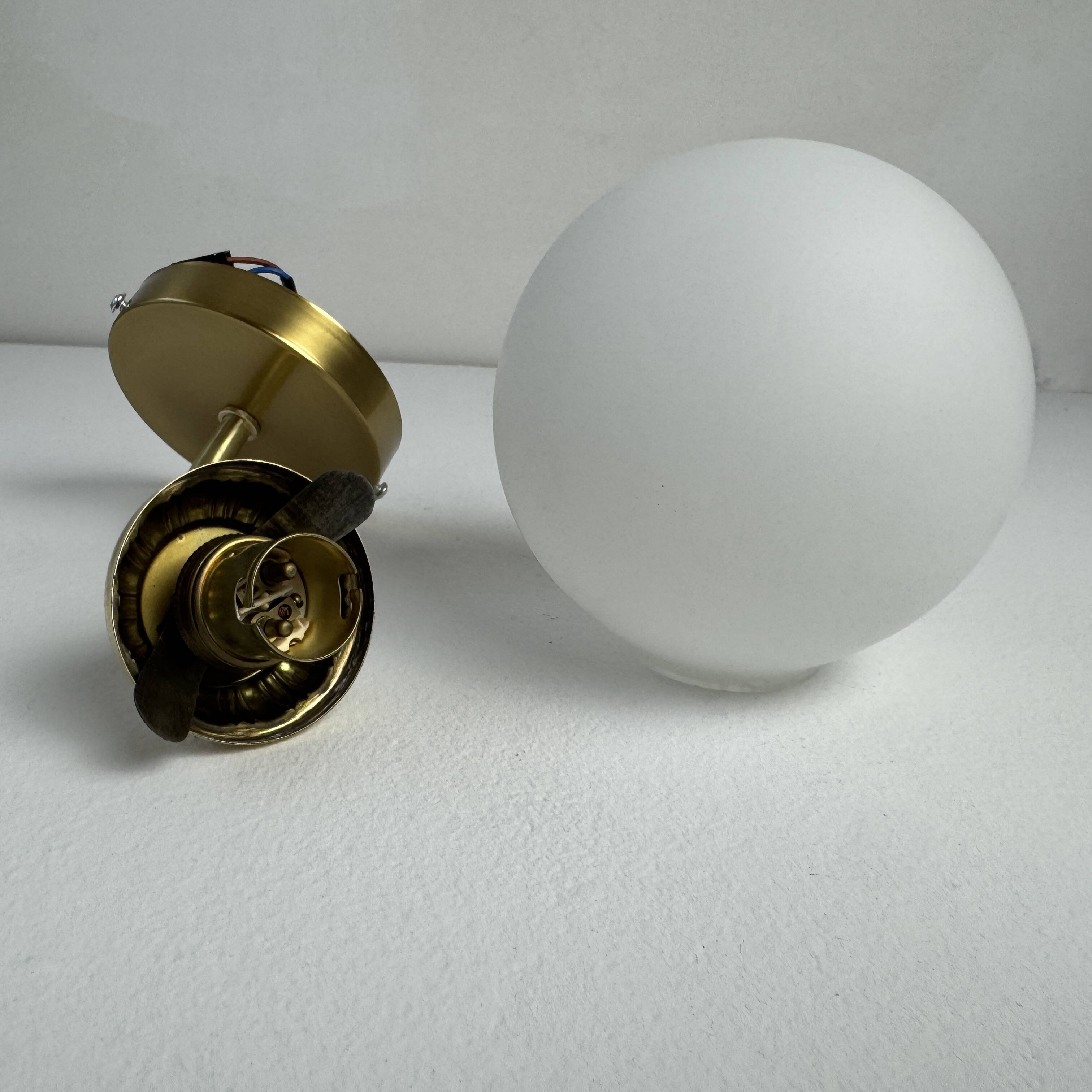 Old vintage opaline wall light