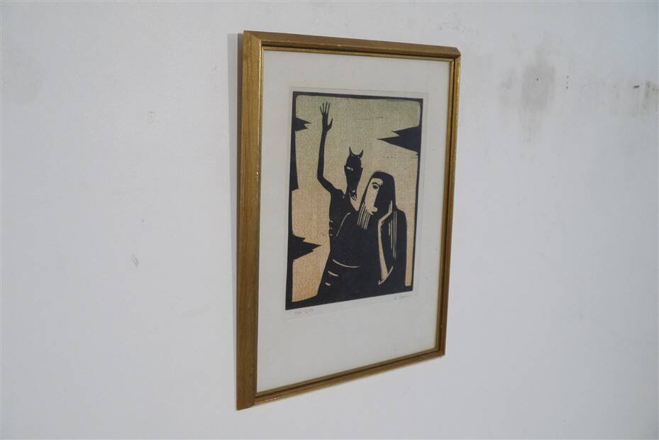 Swedish lithograph by Ake Holm 1960