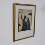 Swedish lithograph by Ake Holm 1960