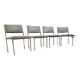 Lot de  quatre chaises fauteuil vintage