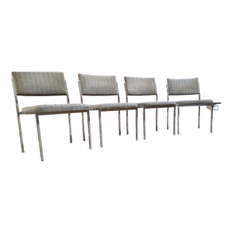 Set of four vintage armchair chairs