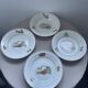 4 antique deep plates Céranord Saint-Amand vegetable garden design