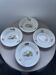 4 antique deep plates Céranord Saint-Amand vegetable garden design