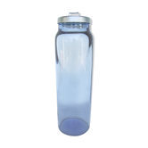 Glass jar blown myosotis