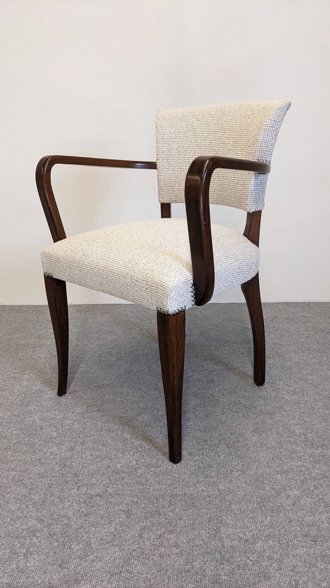 Pair of Art Deco bridge chairs, France circa 1930