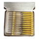 Tableware, case of 12 vermeil fruit knives and galalithe from the early 20th century.