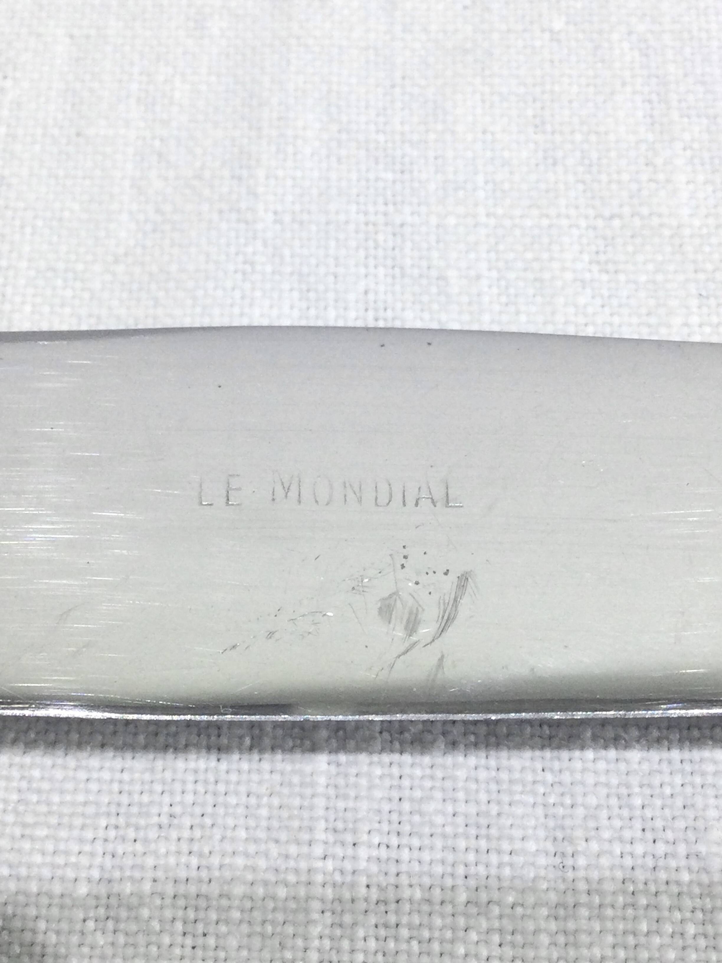 Le Mondial – 12 Grand Prix silver-plated knives