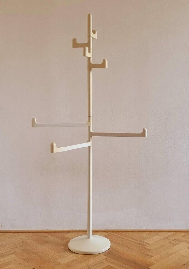 Midcentury Floor Coat Rack Gedy, Makio Hasuike, Italy, 1970s