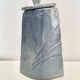 Covered pot in glazed stoneware signed
