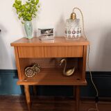 Textured glass pendant in the style of Doria Leuchten (1960)