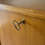 Vintage wicker high sideboard