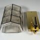 60s 70s Wall Lamp Wall Sconce Glashütte Limburg Germany Glass & Metal